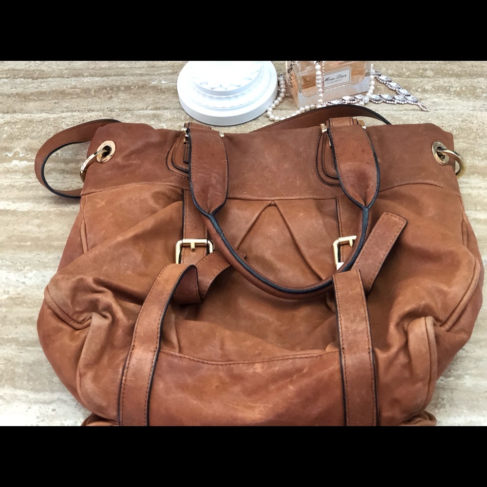 Cognac Leather Joelle Hawkins Bag - Picture 3 of 4
